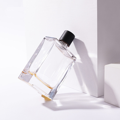 bouteille créative de verre à bouteilles du parfum 100ml avec la bouteille portative de cosmétiques de chapeau de zamzk de place de bouteille vide en plastique de jet
