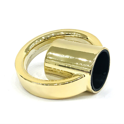 Capsule en alliage de zinc créative de Ring Shape Metal Zamac Perfume d'or