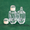 Bouteille vide de parfum transparente de 50 ml coupe carrée rhombique 15 bouteille en verre de pulvérisation fine cosmétique à baïonnette