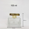 Bouteille de parfum 100ml créative avec l'emballage cosmétique de baïonnette de bouteille de verre à bouteilles de jet de chapeau de Zamak
