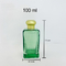 bouteille de parfum 100ml créative avec la bouteille en verre de chapeau de zamac, baïonnette, jet, bouteille vide, emballage de cosmétiques