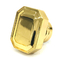 Le métal en alliage de zinc classique Zamak de forme de rectangle de placage à l'or parfument la capsule