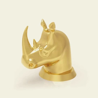 La bouteille de parfum universelle animale en métal de Fea 15Mm Zamac couvre créatif de luxe