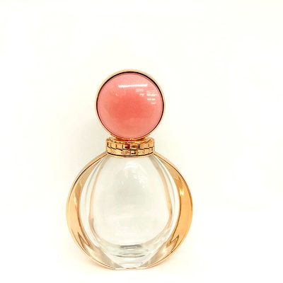 La bouteille exquise de 90ml Rose Fragrance Perfume Bottle Glass pulvérisent la bouteille vide de parfum de matériau d'emballage de parfum