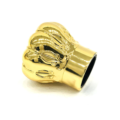 Capsules en aluminium de parfum de Zamak de couleur de luxe faite sur commande d'or