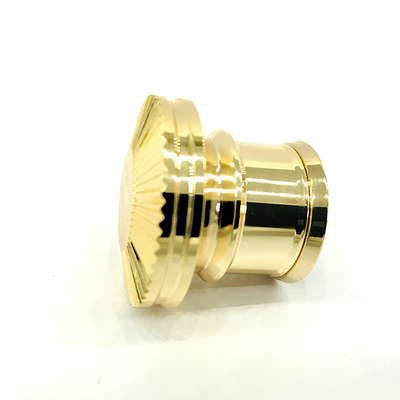 Capsules en aluminium de parfum de Zamak de couleur classique faite sur commande d'or