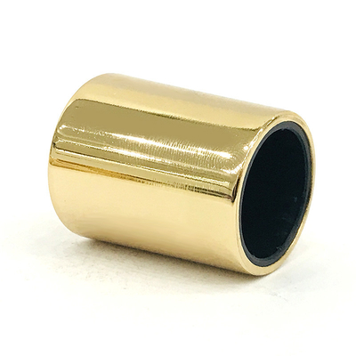 Le métal en alliage de zinc classique Zamak de forme de cylindre de placage à l'or parfument la capsule