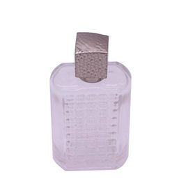 Chapeau en alliage de zinc de parfum de cru irrégulier carré pour le cou de la bouteille de parfum EFA15