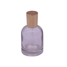 Capsules en verre de parfum, dessus d'or Iids de couleur de couverture de bouteille de crème de Zamac
