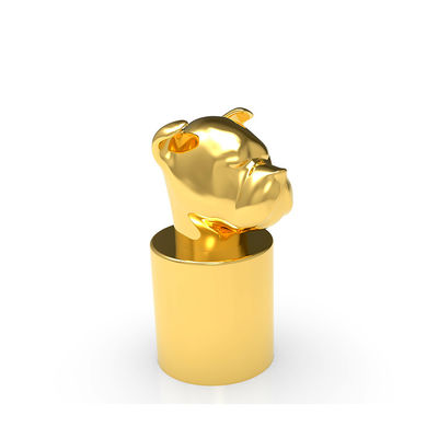 Capsules faites sur commande de parfum d'OIN 9001 de Fasion d'or de tête de chien