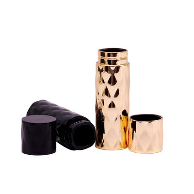 La bouteille de parfum adaptée aux besoins du client d'or cylindrique complète pour la bouteille 10ml
