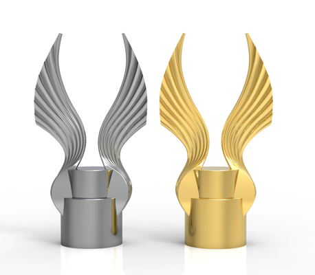 acheter Échantillon en alliage de zinc de service de couverture de parfum de couronne d'or traitant la conception libre online manufacture