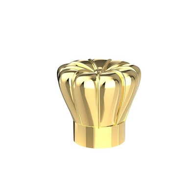 acheter Électrodéposition accrochante de luxe de capsule de parfum de Zamac en métal brillant d'or online manufacture