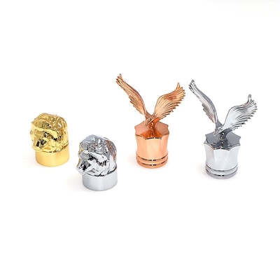 acheter L'or a plaqué la personnalisation de empaquetage cosmétique de chapeaux de parfum de Zamak online manufacture