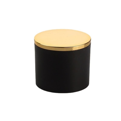 acheter Personnalisation de empaquetage cosmétique de chapeau en plastique noir rond de parfum online manufacture