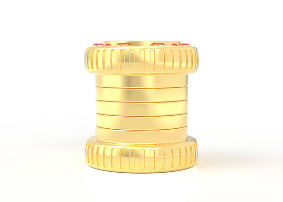 acheter Métal de luxe d'or de Zamac 15Mm de cylindre de style de parfum de couverture créative de bouteille en alliage de zinc online manufacture