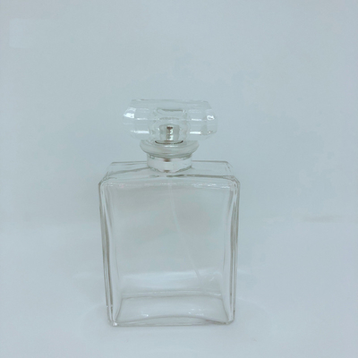 acheter 100ml la bouteille de verre à bouteilles de parfum de no. 5, bouteille vide, bec de baïonnette, presse carrée, cosmétiques mettent en bouteille online manufacture