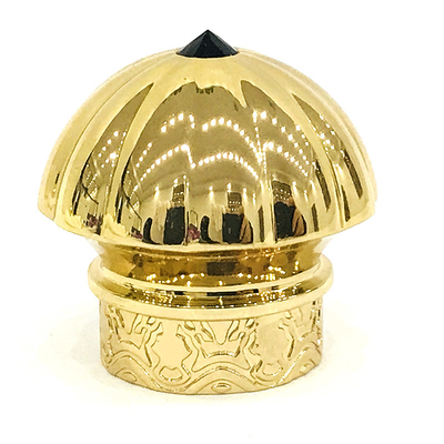 acheter Capsules de luxe faites sur commande de parfum en métal de Zamak de couleur d'or avec la pierre online manufacture