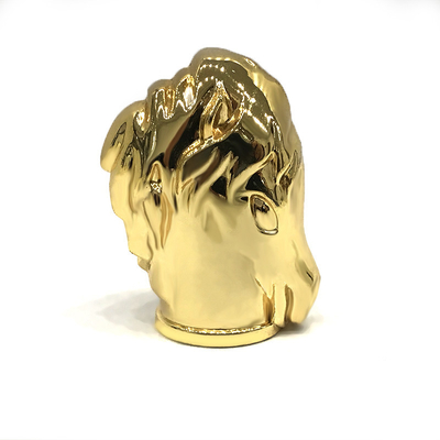 acheter Le cheval en alliage de zinc classique de couleur d'or forment le métal Zamac parfument la capsule online manufacture