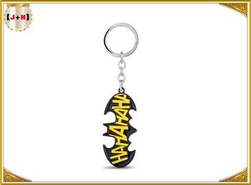 acheter Porte-clés noir personnalisé en métal avec le logo jaune pour le charme Batman de cadeau de garçons online manufacture
