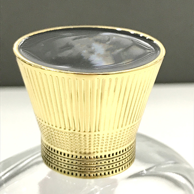 acheter 37*37*30mm Zamac Caps de Parfum et Packaging OPP Sac Carton à ampoules online manufacture