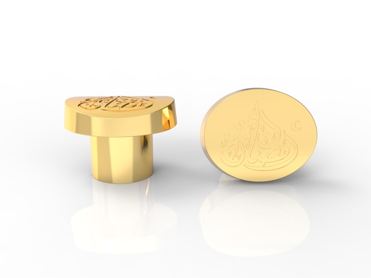 acheter Or brillant personnalisé Logo propre Zamak Caps de parfum Zinc Caps de bouteille de parfum online manufacture