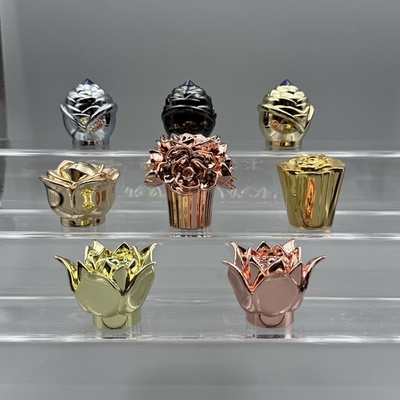 acheter Exquisite Flower Shaped Series Crystal Zamak Perfume Caps For Standard Fea 15 Bottle Necks online manufacture