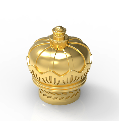 acheter Bouchons de parfum en Zamak de haute qualité pour emballage de parfum surélevé en forme de couronne online manufacture