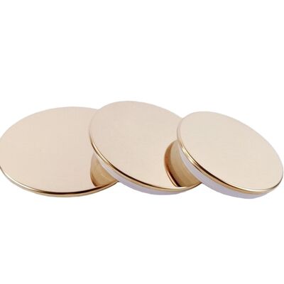 acheter Factory High End Zamac Candle Jar with Metal Candle Lid Gold Zinc Alloy Metal Lids  Bottle Caps & Closures for Candles online manufacture