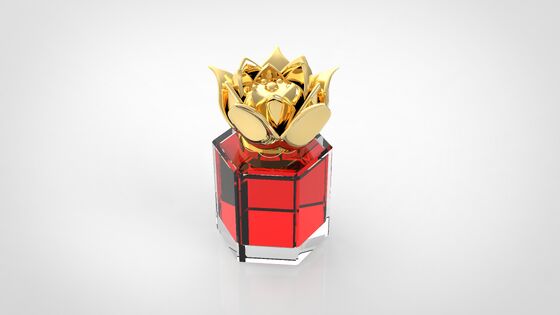 acheter Bouchon de parfum en alliage de zinc de lotus 17,2 ml Bouchon de parfum en or fabrication en ligne