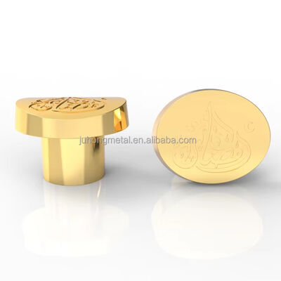 acheter Logo personnalisable 15 mm Alliage de zinc Parfum Crown Cap Couverture métallique pour application liquide Style chinois FEA 15 fabrication en ligne