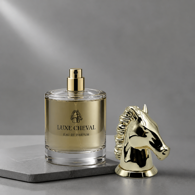 acheter Miroir de luxe Polissé 3D Cheval Tête Zamac Caps de Parfums Plaqué or Sculpture d'animaux Parfum Couvercle de zinc alliage métallique Bouteille de parfum Couvercle Logo personnalisé FEA15 Pour Dubaï Oud Attar Bouteille de parfum fabrication en ligne