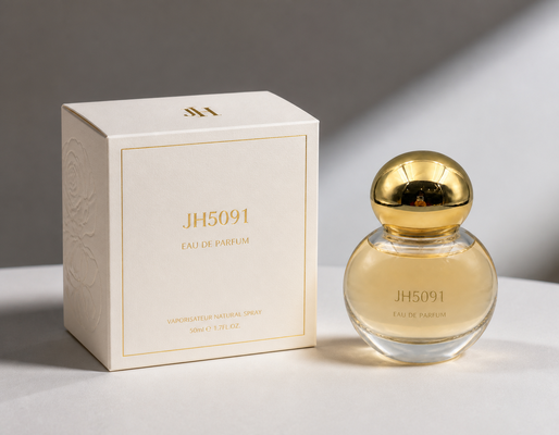 acheter Vente en gros de bouteille de bouteille de parfum à bande de citrouille à rayures d'or à haute brillance ligne verticale fermeture sphérique Zamac OEM Logo gravé sur mesure Moyen-Orient Emballage de parfum de luxe fabrication en ligne