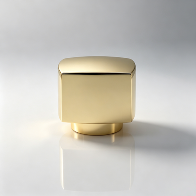 Acheter Bouchon de parfum de luxe personnalisé en zamac doré carré pour flacons de parfum fabrication en ligne