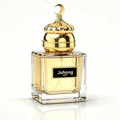 Acheter Capuchon de parfum de lune croissante Zamac, style arabe islamique Couvercle de bouteille de parfum en alliage de zinc fabrication en ligne