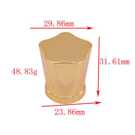 acheter Cou en alliage de zinc de bouteille en verre de parfum en métal de couverture de parfum de Zamac de chapeau de parfum de fleur de GV online manufacture