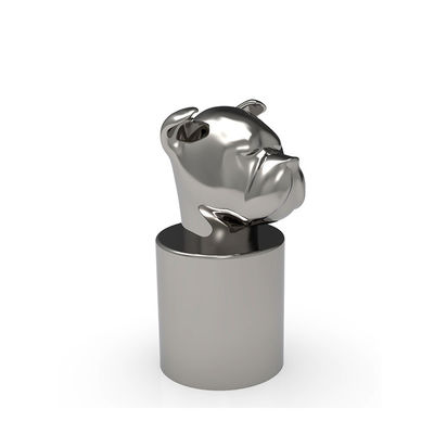 acheter Conception Zamak de tête de chien au-dessus de capsule de parfum pour la bouteille de FEA 15 online manufacture