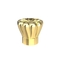 Électrodéposition accrochante de luxe de capsule de parfum de Zamac en métal brillant d'or