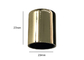 capsule en alliage de zinc de parfum en métal d'or de 15mm Zamac de luxe avec le logo