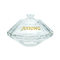 Les bouteilles de parfum en verre à haute teneur en gros 75ml ont formé Crystal White Glass Transparent Perfume que les bouteilles peuvent être W équipé