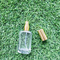 La bouteille de parfum 30ML pulvérisent la bouteille rectangulaire à extrémité élevé en verre de parfum de bouche de vis de bouteille de parfum en stock