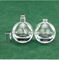 Bouteille vide de cosmétiques de sous de la bouteille 75ml de vapeur légère parfum sphérique transparent inférieur épais de baïonnette
