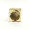 Le cube en alliage de zinc créatif en or forment le métal Zamac parfument la capsule