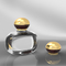 Marque exquise de Zamac de boule de style d'argent d'or de parfum de bouteille en métal transparent de couvercle
