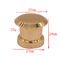 La mode magnétique de couverture de parfum de chapeaux de parfum de Zamak en métal d'or adaptent aux besoins du client