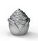 Couverture en verre en alliage de zinc florale de bouteille de parfum ISO9001