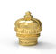 Couronne de capsule de parfum de conception de couleur d'or la nouvelle forment le matériel de Zamak
