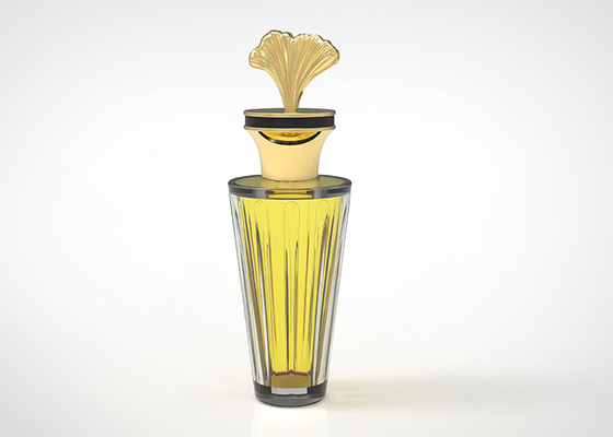 Métal fait sur commande universel de Logo Fragrance Cap Fea 15Mm Zamac de feuille créative de luxe d'abricot