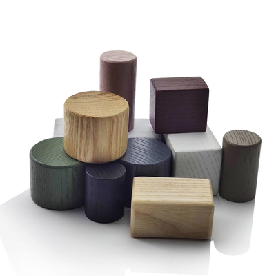 Chapeau original de parfum en bois de hêtre de conception pour la bouteille de diffuseur