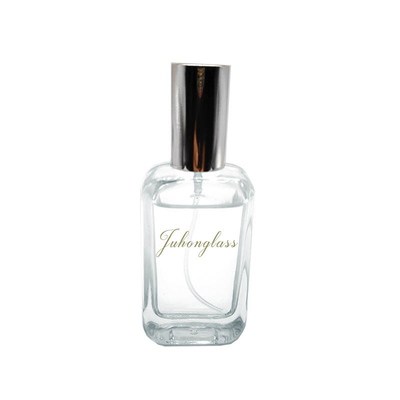 La bouteille de parfum 30ML pulvérisent la bouteille rectangulaire à extrémité élevé en verre de parfum de bouche de vis de bouteille de parfum en stock